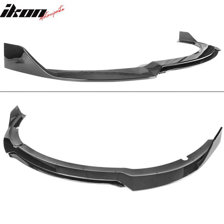 Frontsplitter – V3 Style – Blank Svart - 3