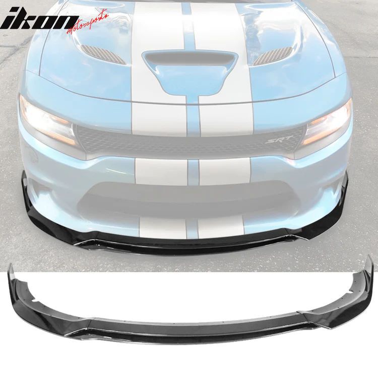 Frontsplitter – V3 Style – Blank Svart - 2