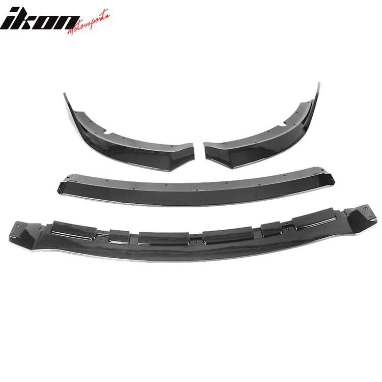 Frontsplitter – V3 Style – Blank Svart - 5