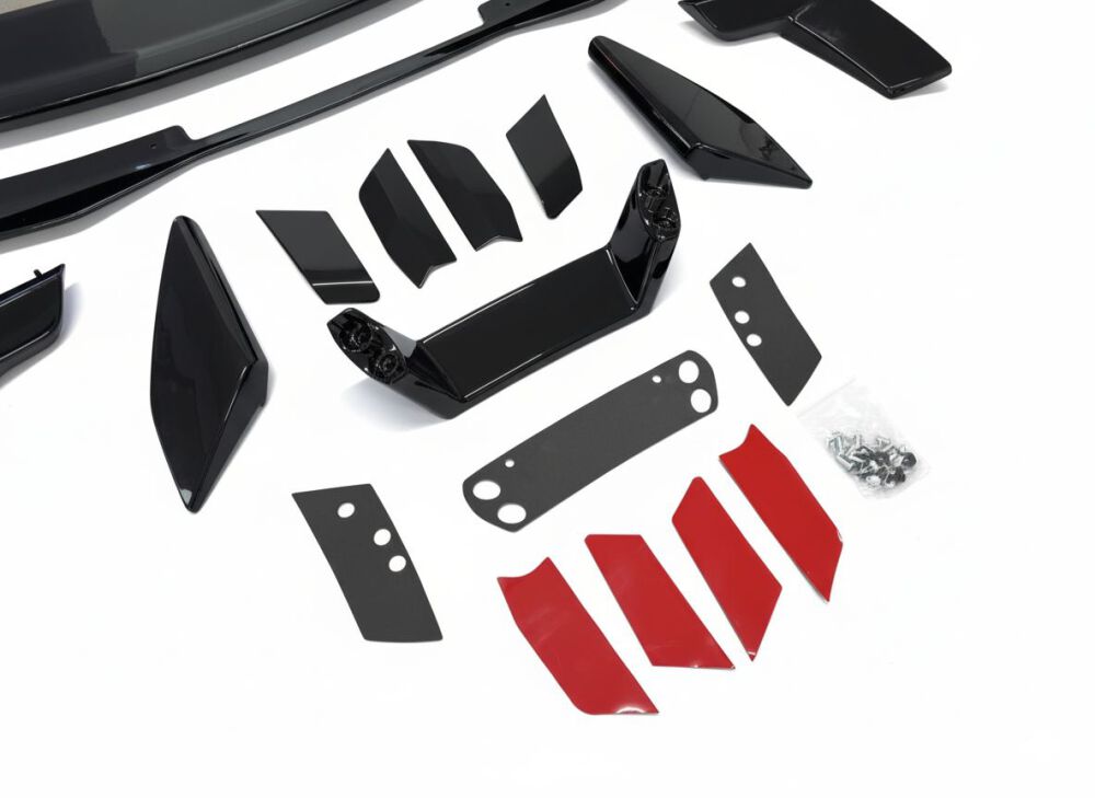 Bakspoiler Performance med Gurney Flap – Gloss Black – Dark Horse Style - 3