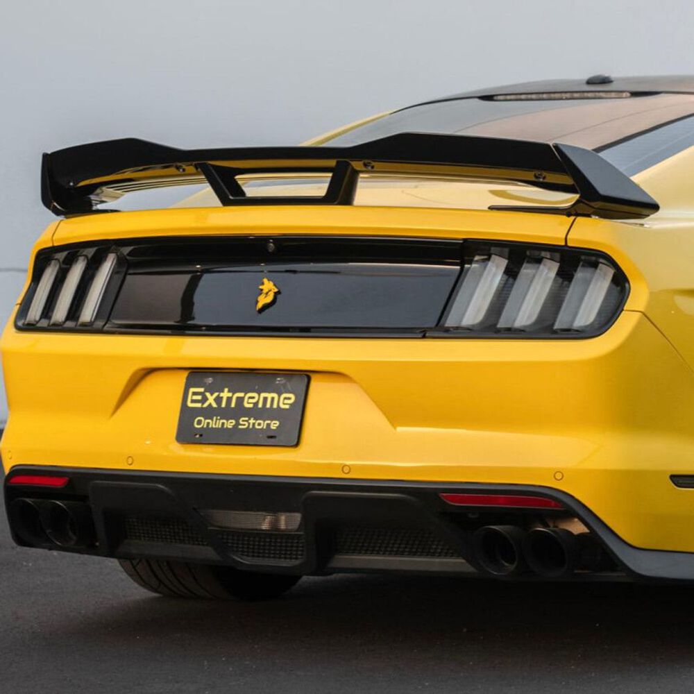 Bakspoiler Performance med Gurney Flap – Gloss Black – Dark Horse Style - 7