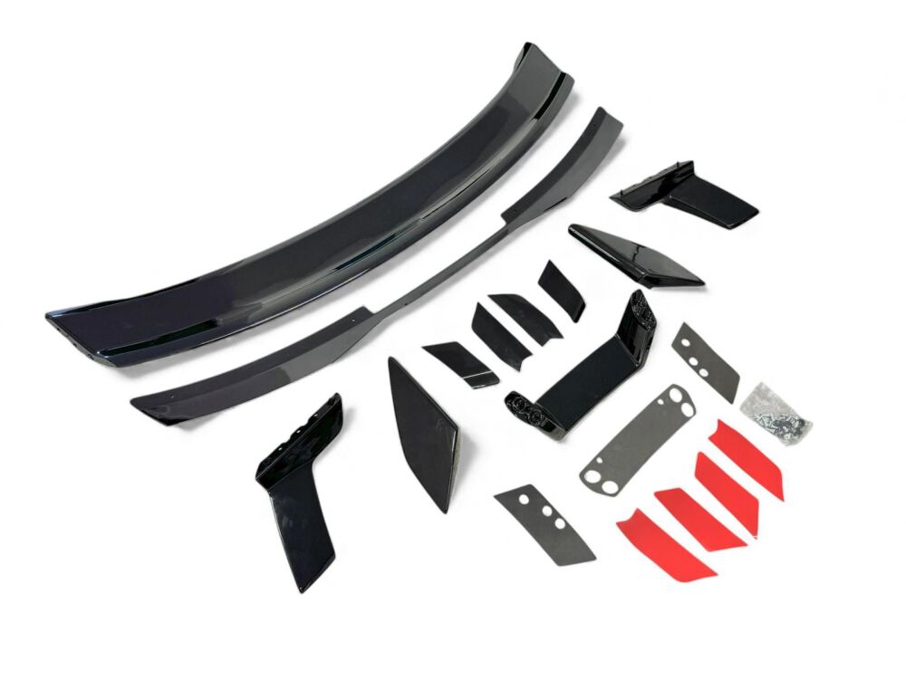 Bakspoiler Performance med Gurney Flap – Gloss Black – Dark Horse Style - 2