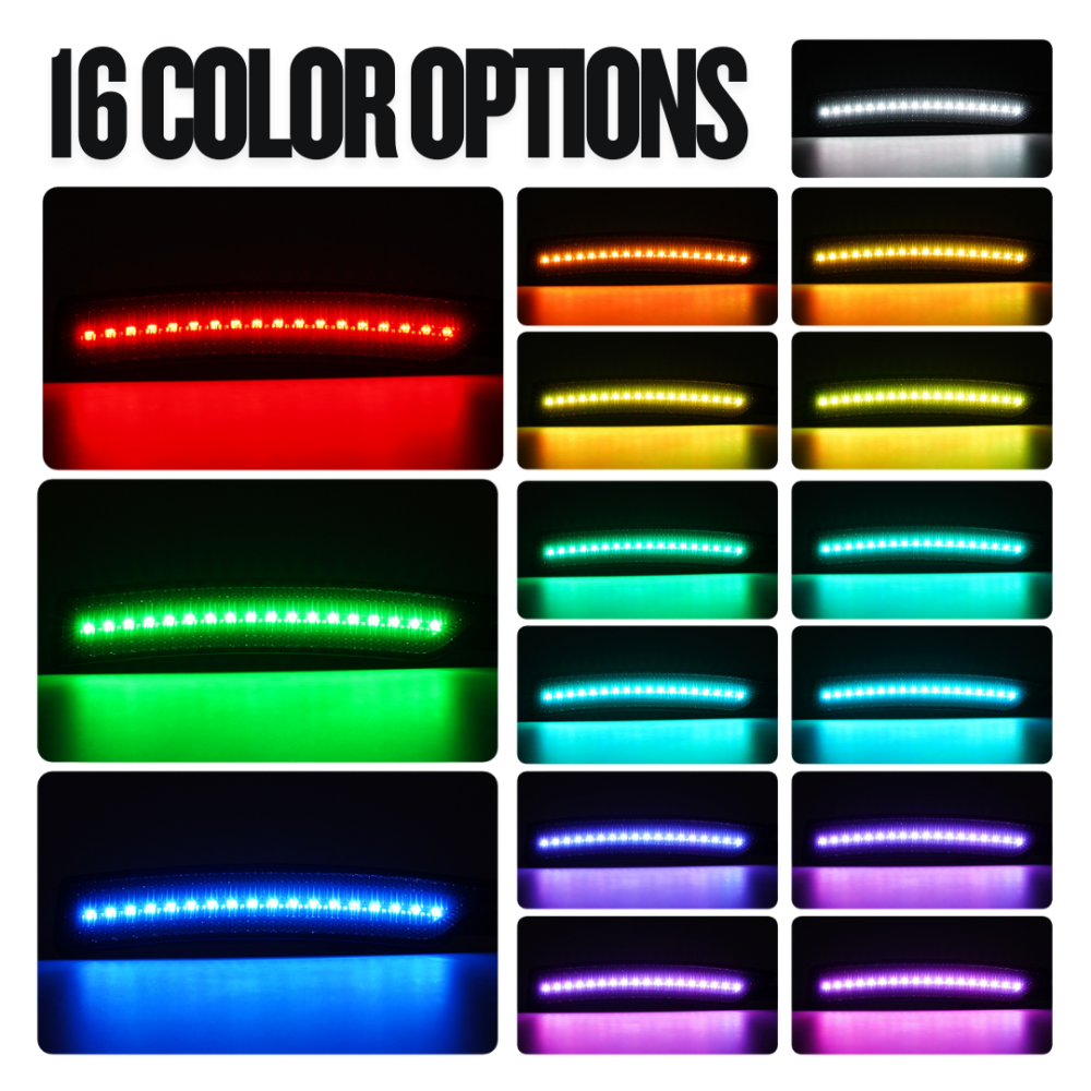LED Sidomarkeringsljus – Fram & Bak – RGB - 2