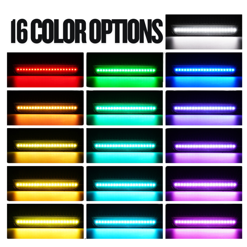 LED Sidomarkeringsljus – Fram & Bak – RGB - 5