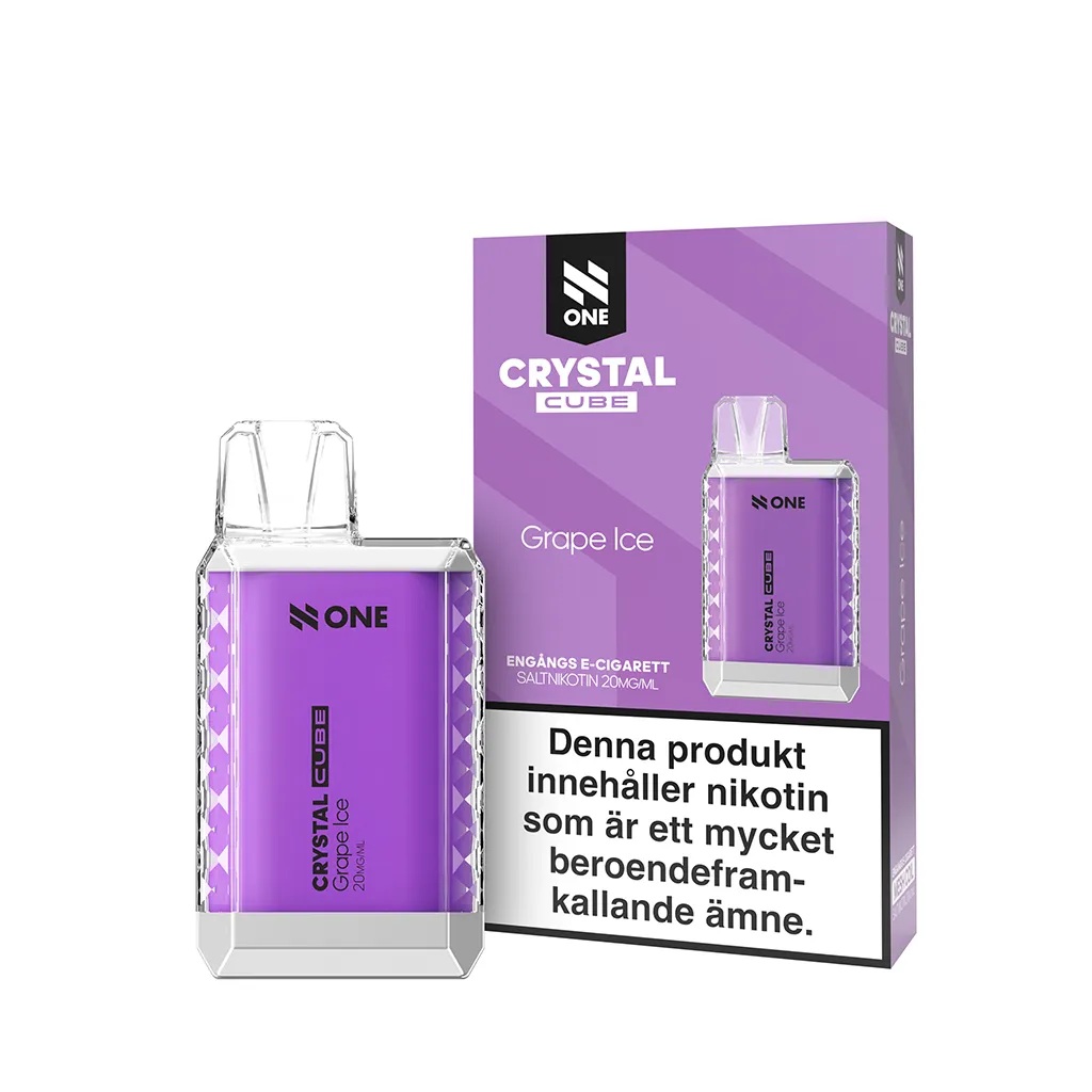 N One Crystal CUBE 20mg - Grape Ice