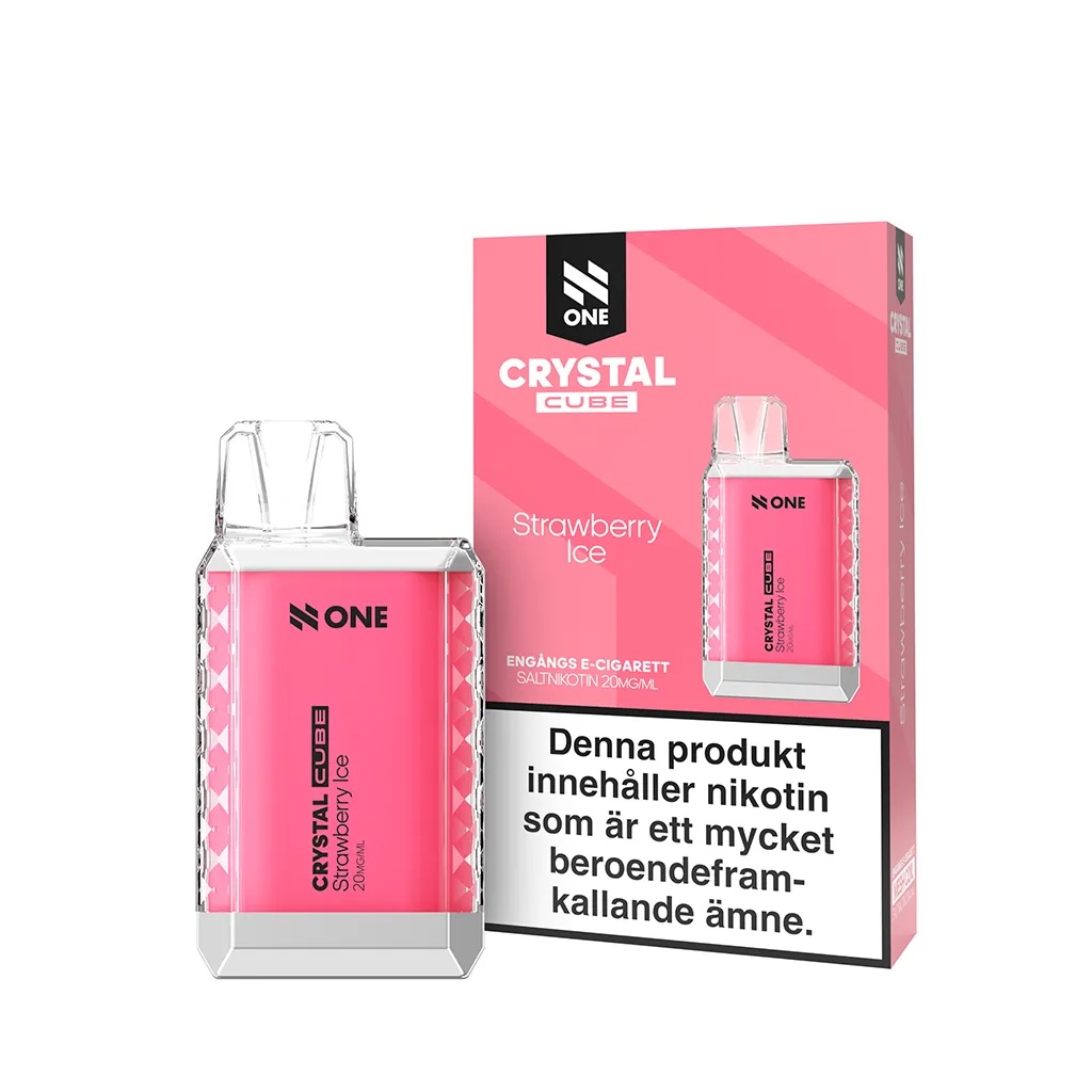 N One Crystal CUBE 20mg - Strawberry Ice