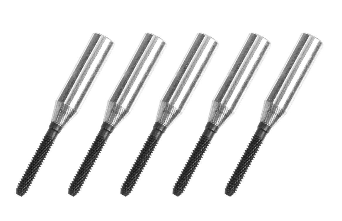 G-Force Threaded Coupler - M2 - Outer - Carbon Tube Dia. 3mm - 5 pcs