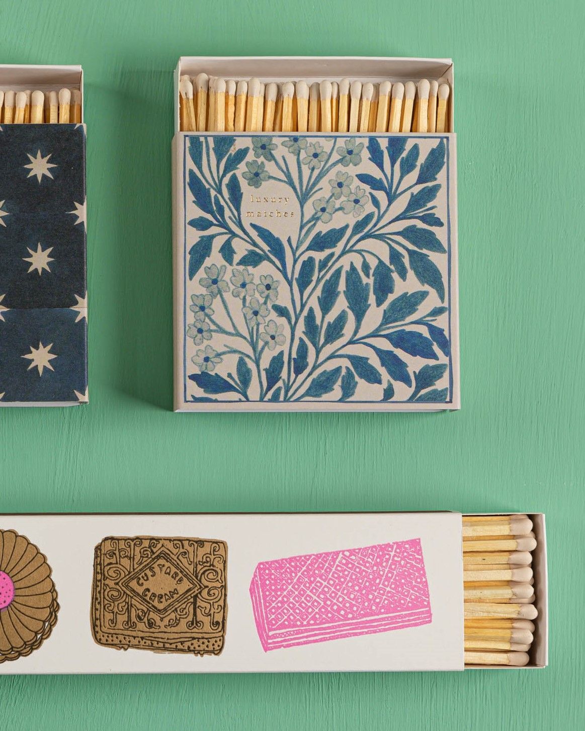 Tändstickor Blue Floral Wanderlust Matches, Archivist - 4