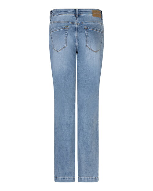 Jeans Bibette med knappar mellanblå denim - 2