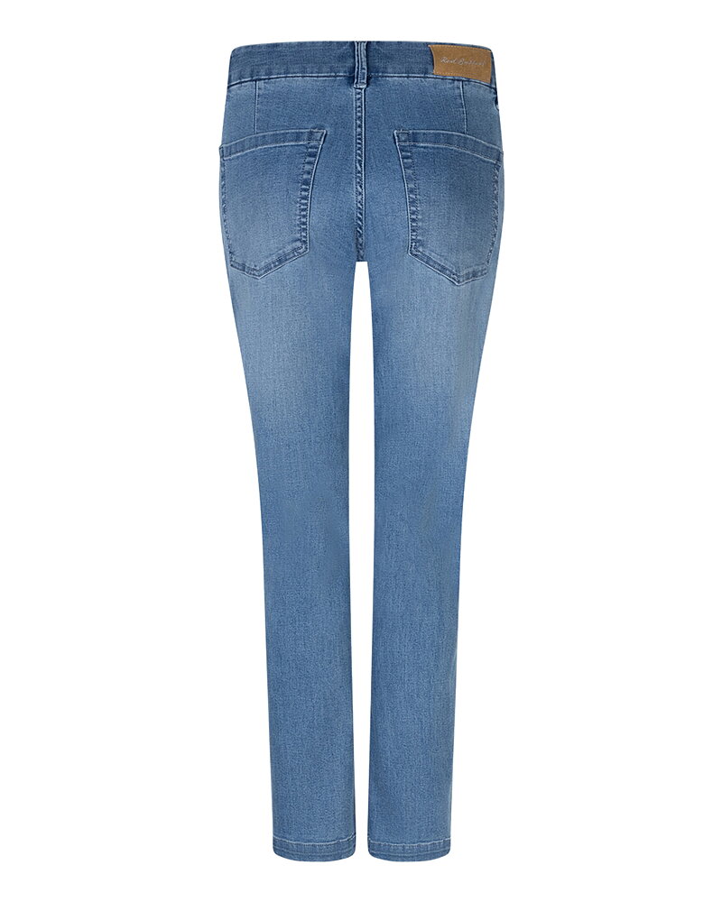 Jeans Diana med snedfickor mellanblå denim