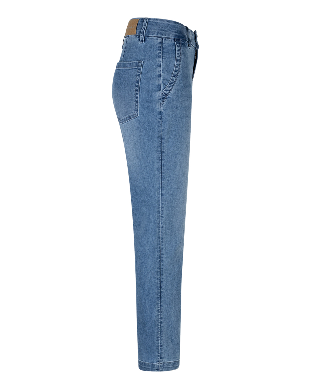 Jeans Diana med snedfickor mellanblå denim - 3