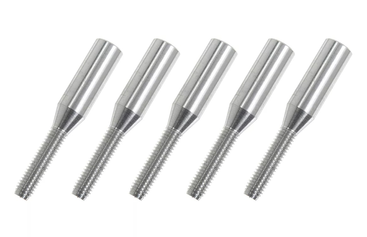 G-Force Threaded Coupler - M3 - Outer - Carbon Tube Dia. 4mm - 5 pcs