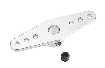 G-Force Aluminium Steering Arm - Double - Short - Shaft Dia. 4mm - 1 pc