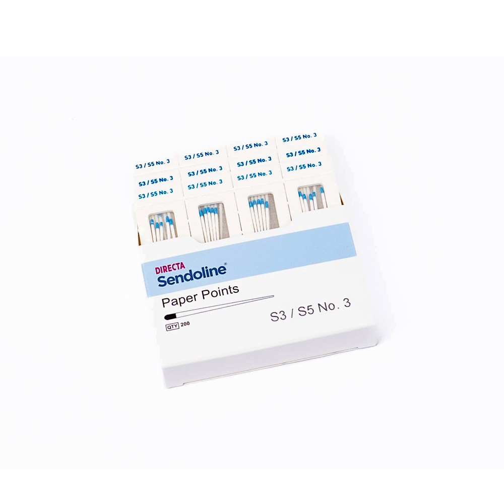 Sendoline® S5/S3 Papperspoints nr 3, 25/.06, Sterila, 120st.