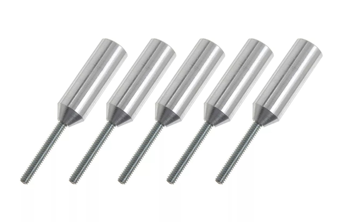 G-Force Threaded Coupler - M2 - Outer - Carbon Tube Dia. 5mm - 5 pcs