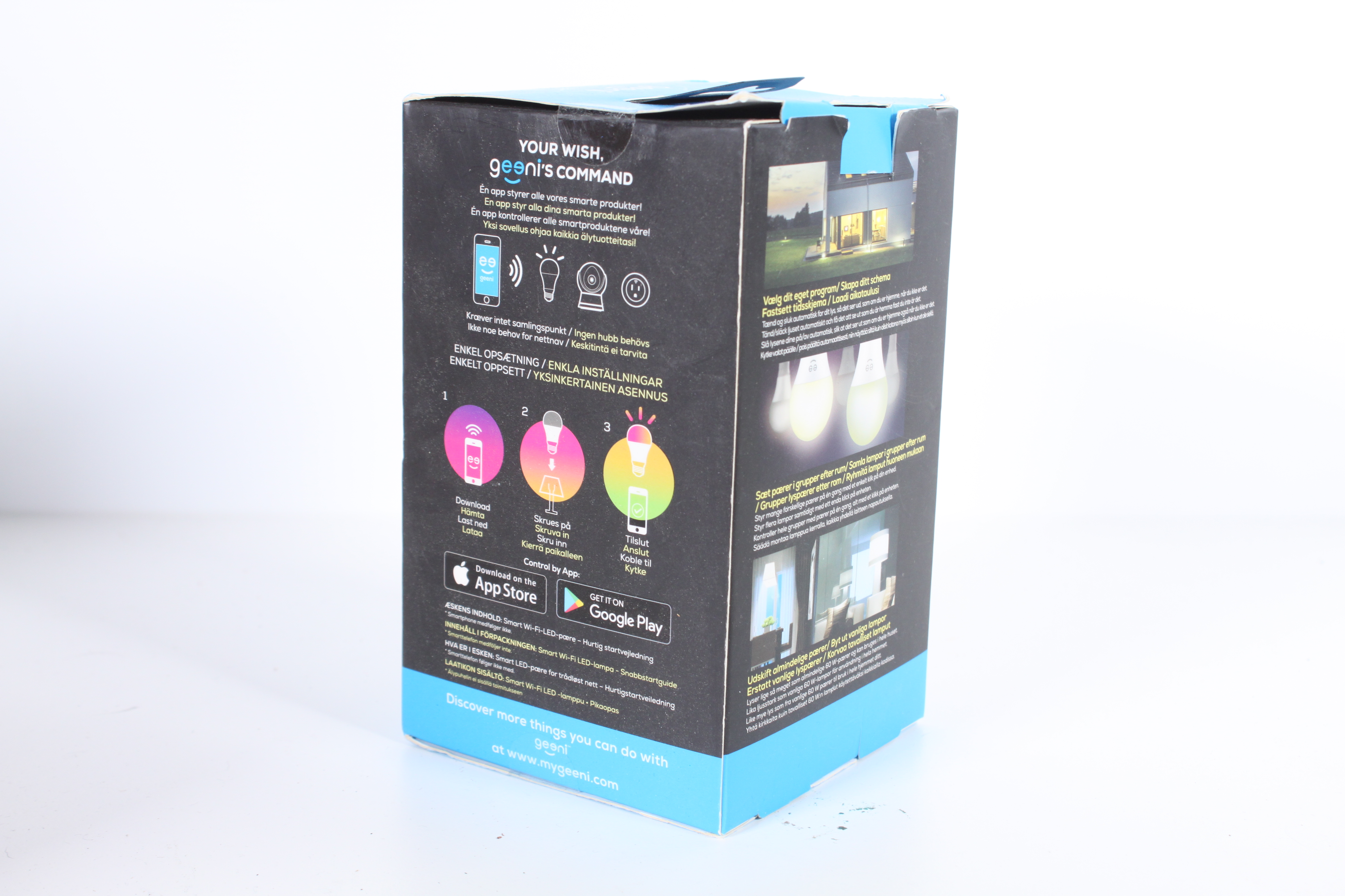 Geeni Lux 800 Smart LED-lampa E27 motsvarar 60watt