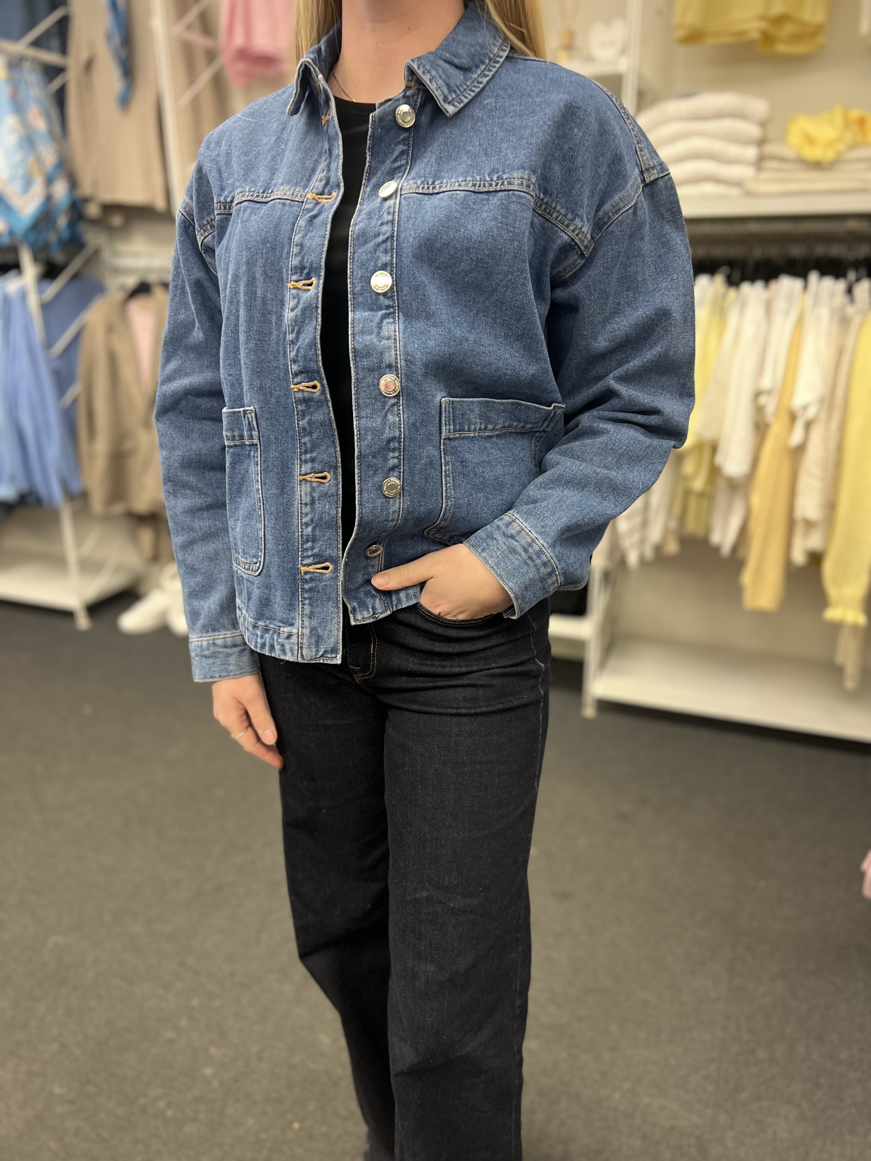 Vero Moda - Jamie Jeansjacka Mellanblå - 2