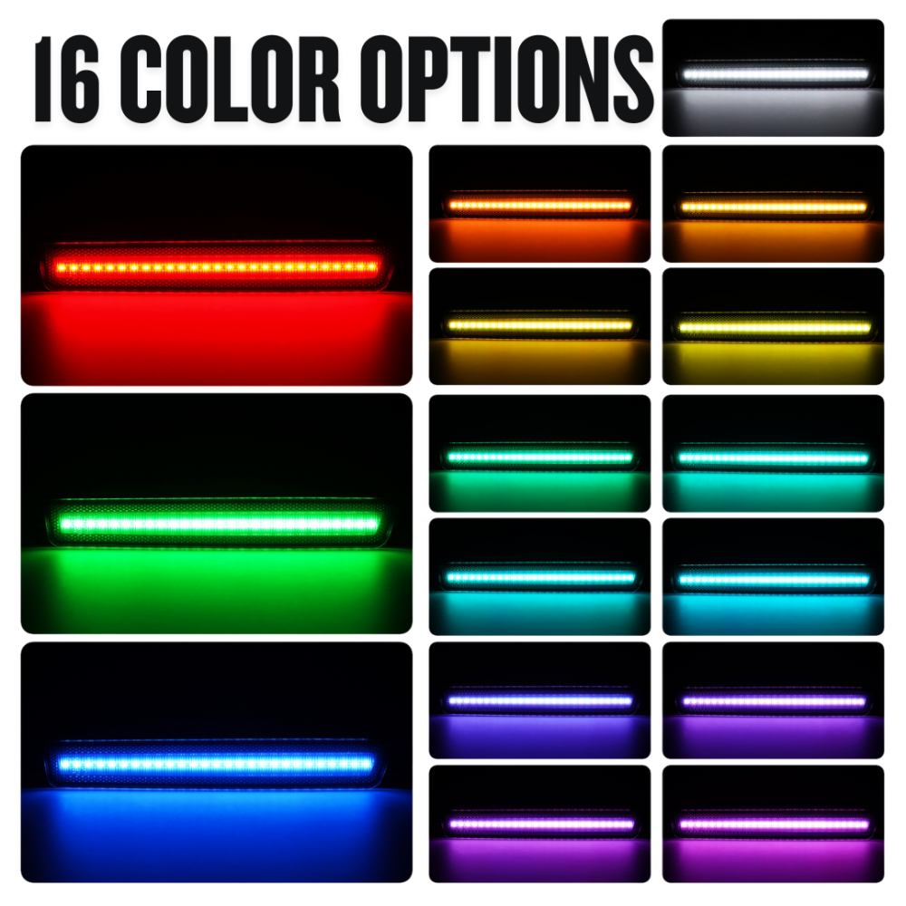 LED Sidomarkeringsljus – Fram & Bak – RGB - 2