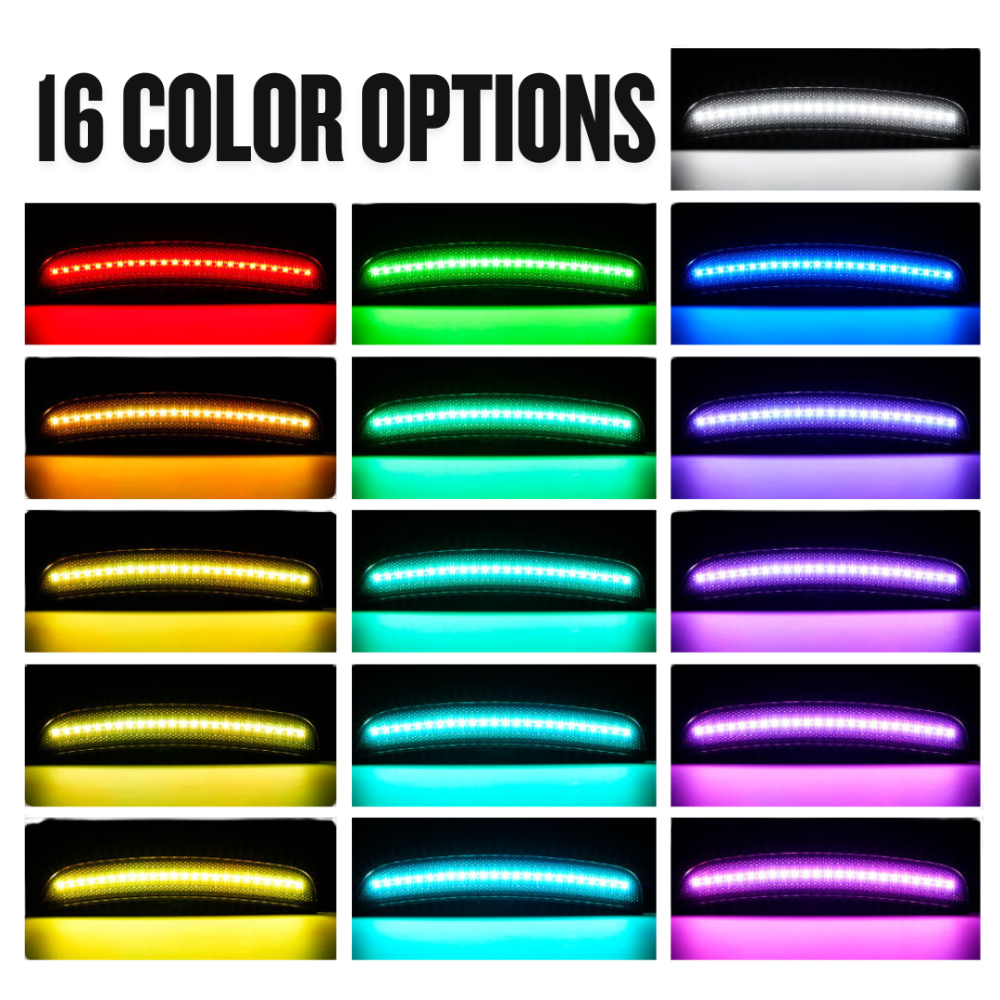 LED Sidomarkeringsljus – Fram & Bak – RGB - 2