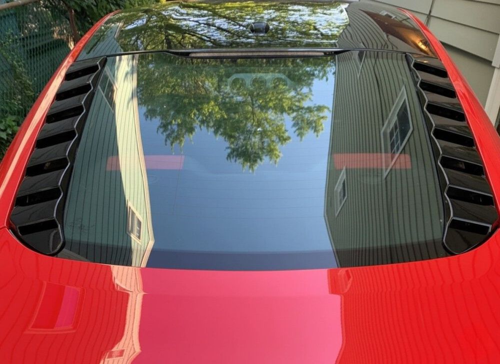 Sport Bakrutelameller (Rear Window Louvers) – Blank Svart - 3