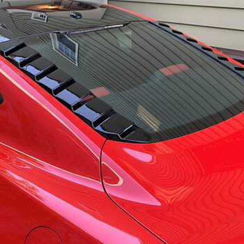 Sport Bakrutelameller (Rear Window Louvers) – Blank Svart