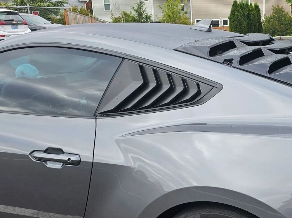 LV Style Sidofönsterlameller – Matt Svart