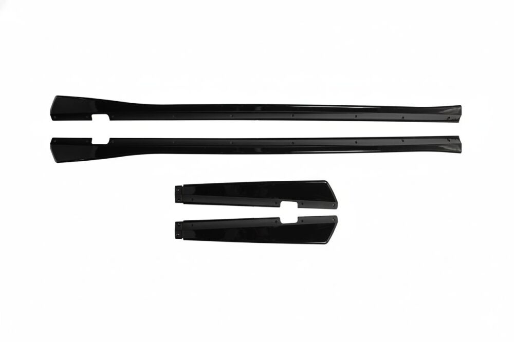 Sidokjolsförlängningar – V4 Style – Matt Svart - 7