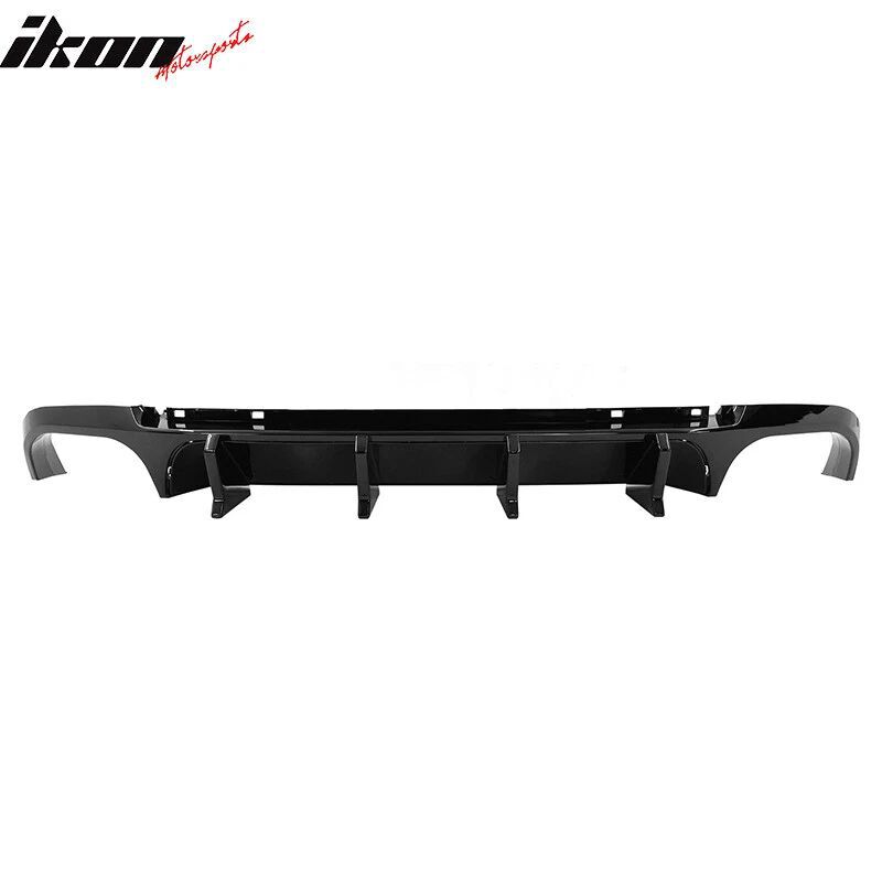 Quad Hole Bakre Diffuser – V2 Competition Style – Blank Svart - 4