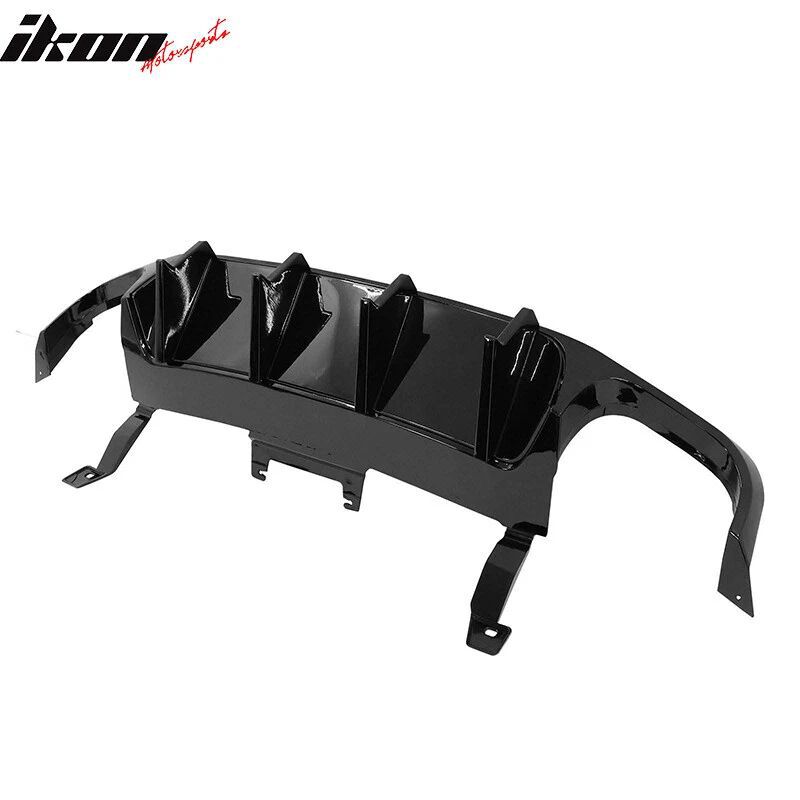 Quad Hole Bakre Diffuser – V2 Competition Style – Blank Svart - 3