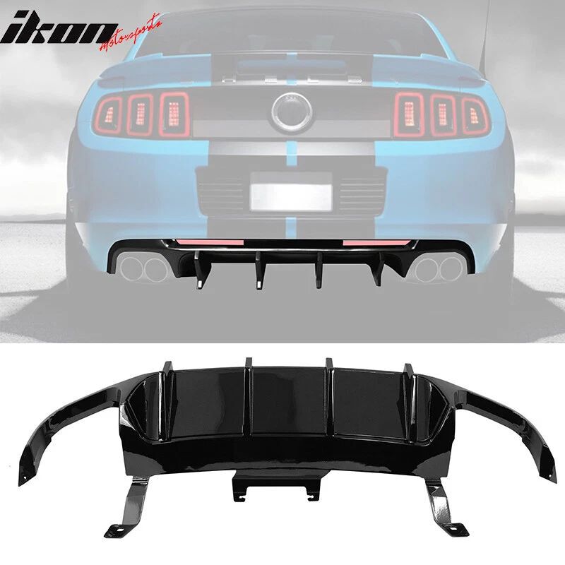 Quad Hole Bakre Diffuser – V2 Competition Style – Blank Svart - 2