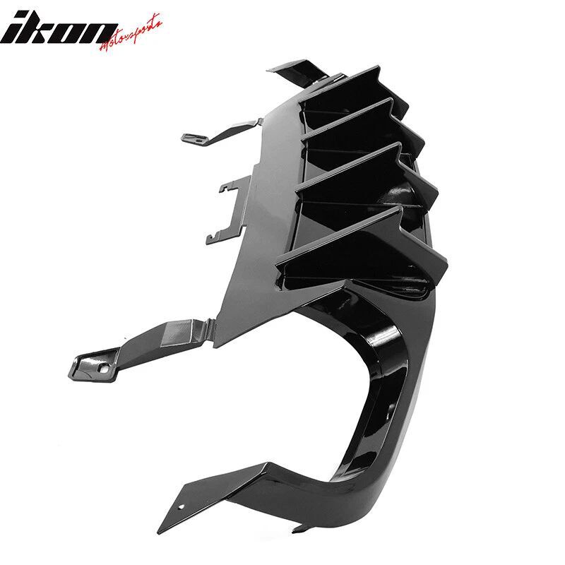 Quad Hole Bakre Diffuser – V2 Competition Style – Blank Svart - 6