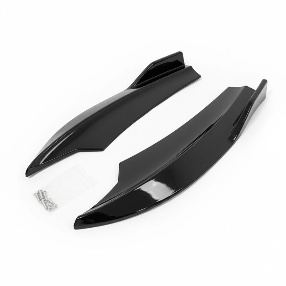 Bakre Stötfångar-splitters – Blank Svart - 2