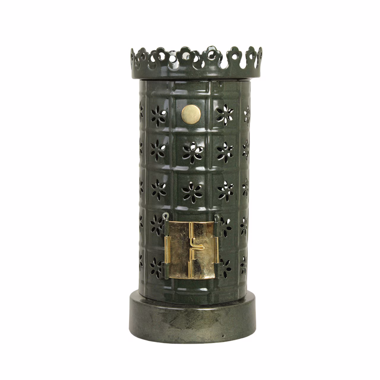 Tile stove tealight holder green - 4