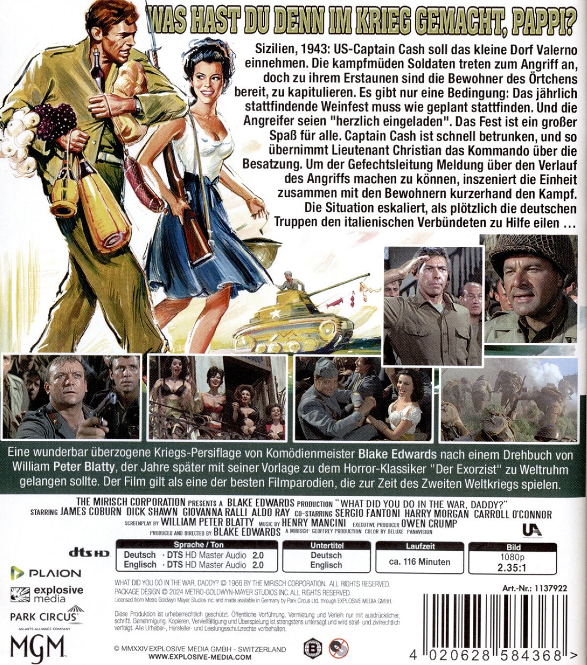 What Did You Do In the War, Daddy? (ej svensk text) (Blu-ray) - 2