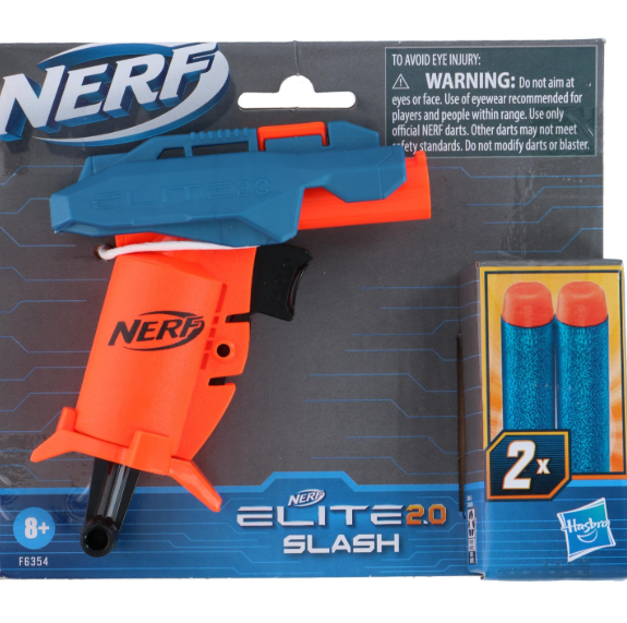 NERF Elite 2.0 Slash Blaster med 2 pilar  Kompakt och kraftfull Nerf-pistol