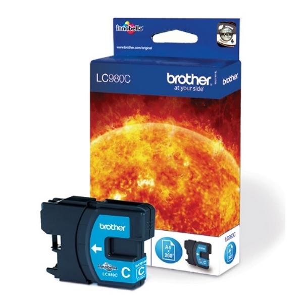 Brother LC 980C Cyan 260 sidor Bläck