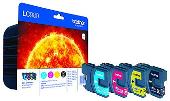 Brother LC 980VALBPDR Svart Gul Cyan Magenta Bläck