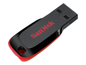 SanDisk Cruzer Blade 16GB USB 2.0 USB-minne Svart/Röd