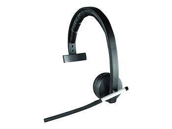 Logitech Wireless Headset Mono H820e Trådlösa Hörlurar Svarta