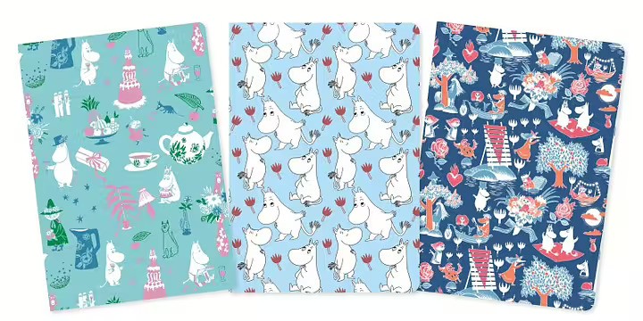 Mumin Classics anteckningsbok 3-pack - 2