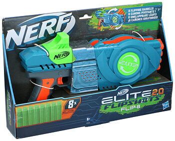 NERF Elite Flips 8-Pil Blaster – Snabb action med roterande flip-pipa