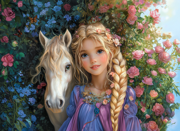 Princess With A Horse, puslespil med 300 brikker (B-030613)