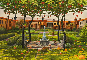 Patio, 1500-bitarspussel, Art Collection (C-152292-2)
