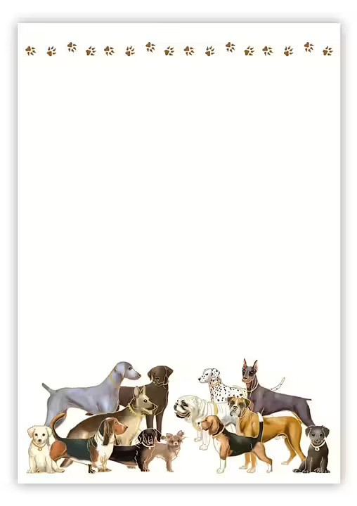 Slant Note Block - Dogs
