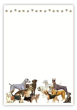 Slant Note Block - Dogs