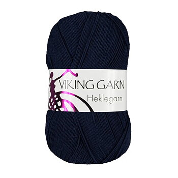 Viking Heklegarn 12/4 100g Marin blå 826