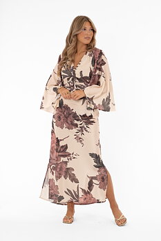 Capri Collectiod Meadow Dress Champagne/Rose/Sage