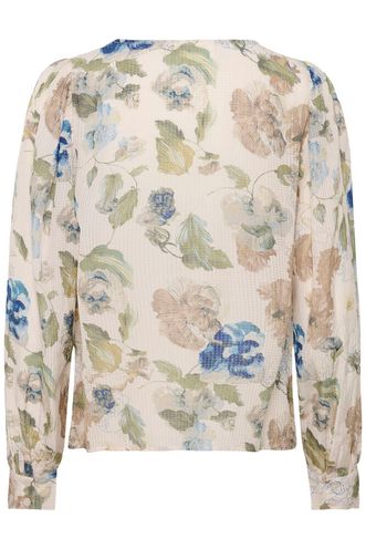 Cream Lucia Blouse  Hailey Print Dove Blue Flower - 3