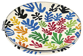 Rundt lommespejl, stofbeklædt, Matisse, The Sheaf, TEMA-produkt