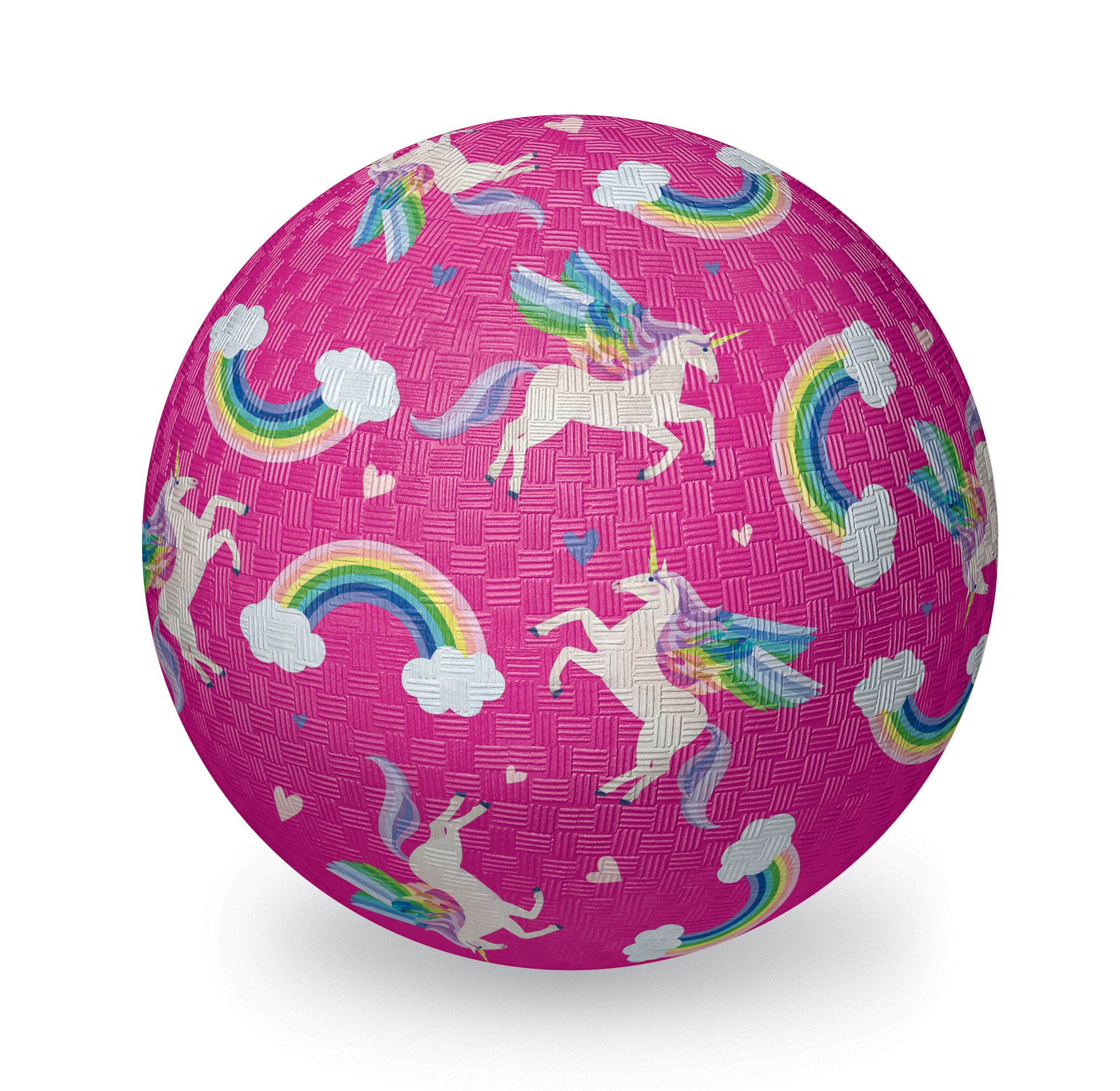 Leksaksboll 13 cm fri från PVC och BPA  - Unicorn Rainbow  från Crocodile Creek  - 2